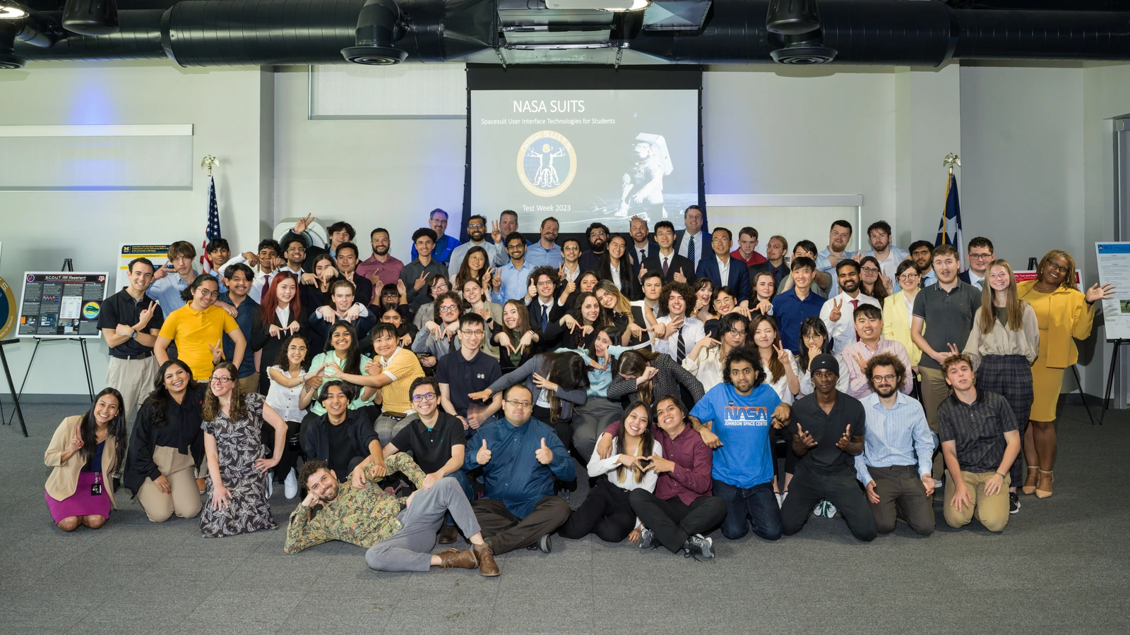 The NASA SUITS community together at Test Week 2023.